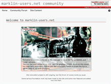 Tablet Screenshot of marklin-users.net